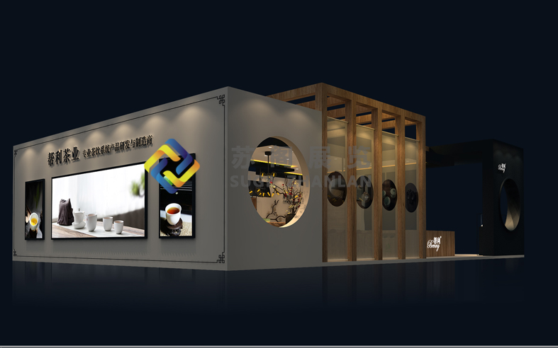 大型展臺(tái)設(shè)計(jì)可以考慮開放式造型